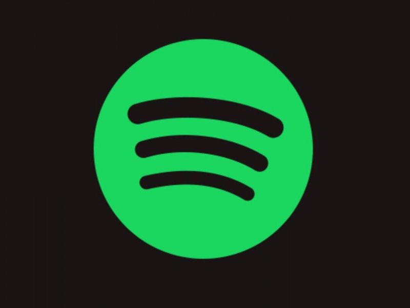 Spotify logo black background